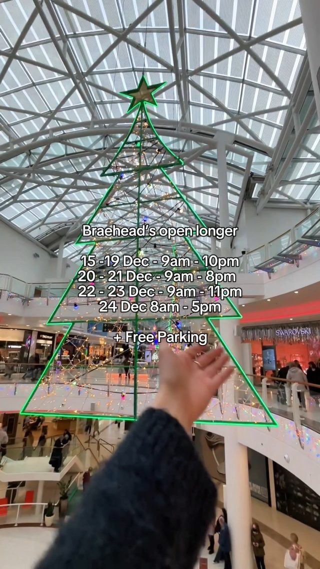 ✨ make the most of your day at braehead! ✨With stores open from 9am until late, you’ve got plenty of time to shop, dine, and have fun! enjoy free parking, an indoor ice rink, and explore up to 100 shops 🛍️Whether you’re grabbing a bite, doing some retail therapy, or skating with friends, there’s something for everyone ⛸️