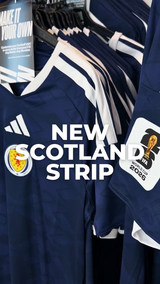 A small detail. A massive statement🏆🏴󠁧󠁢󠁳󠁣󠁴󠁿The @scotlandnationalteam World Cup Badge Strip has arrived. Get ready for the world stage now @jdsports Braehead! 🌍#BraeheadShoppingCentre #WorldCup #Scotland #WorldCup2026 #Adidas
