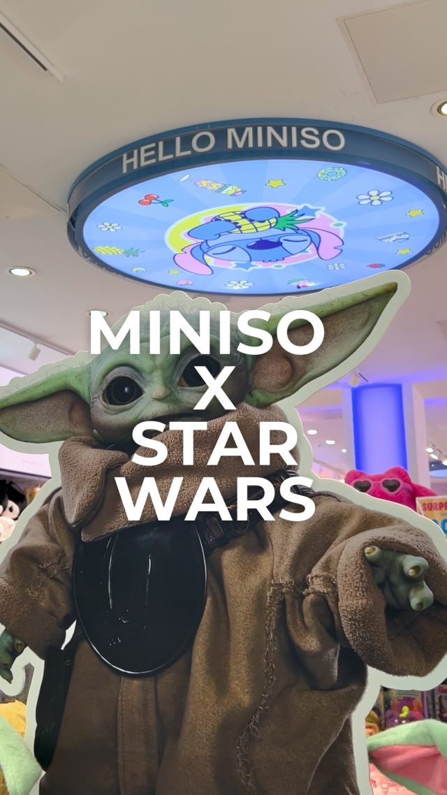 The force has officially landed at @miniso_uk Braehead 🌌✨Shop the brand new Star Wars range AND keep an eye out for the Stormtroopers roaming the centre today as part of the @macmillancancer takeover 💚🪐#braeheadshoppingcentre #miniso #starwars #stormtroopers #grogu